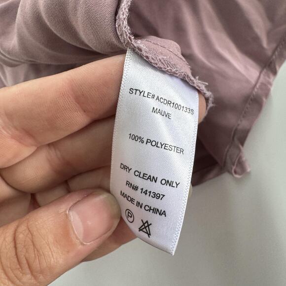 ASTR The Label Dress Womens Small Mauve Pink Gaia Satin Slip Slit Midi Formal - Picture 7 of 10